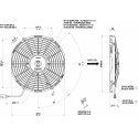 VENTILADOR SPAL 12V ASPIRADO