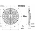 VENTILADOR SPAL 12V ASPIRADO