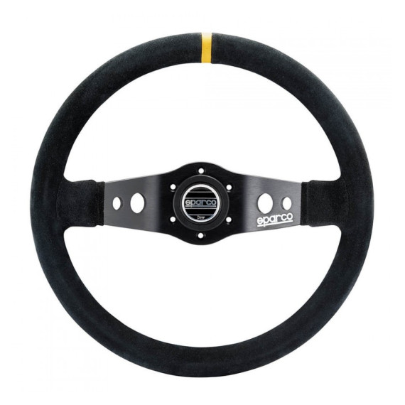 SPARCO R215 STEERING WHEEL 2 ARMS Ø350mm TURNED LEATHER