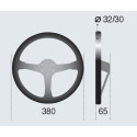 VOLANTE SPARCO R368 Ø380mm PIEL VUELTA