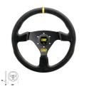 FLAT STEERING WHEEL OMP TARGA LEATHER VUELTA D330