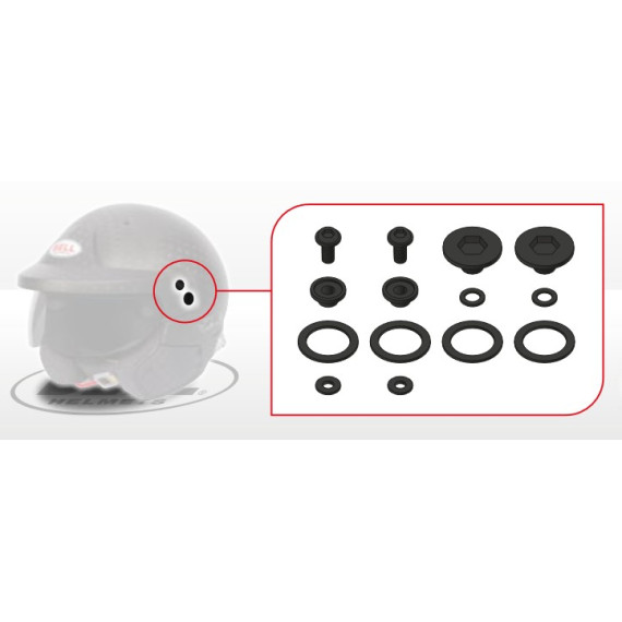 KIT DE BOULONS DE VISIÈRE POUR CASQUES HP10 ET MAG10