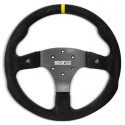 SPARCO R330B LEATHER STEERING WHEEL WITH BUTTONS