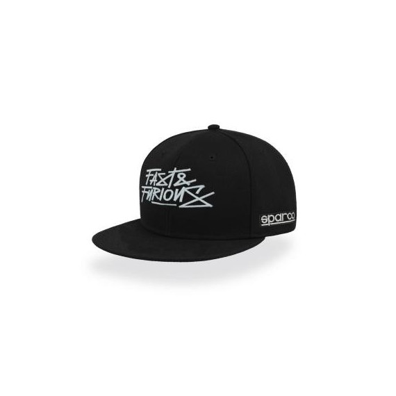 CASQUETTE SPARCO FAST & FURIOUS NOIR-ARGENT