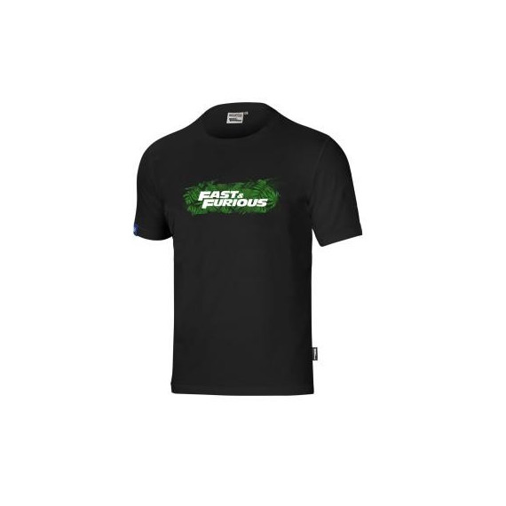 CAMISETA NEGRO/VERDE FAST&FURIOUS PARA HOMBRE