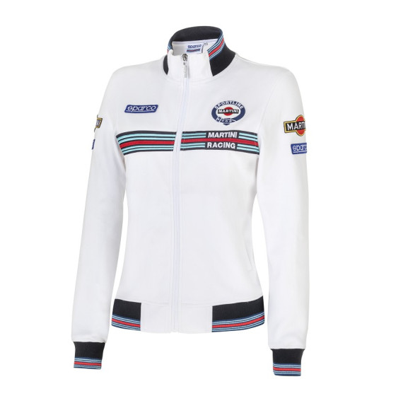 SPARCO MARTINI RACING SWEATSHIRT WITH ZIP LADY