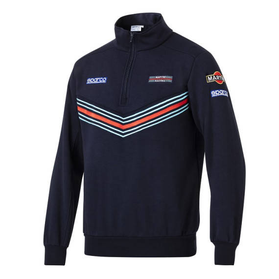 SPARCO MARTINI RACING SWEATSHIRT WITH ZIP