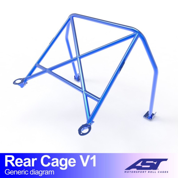 Arco Trasero AUDI Coupe (B3) 2-puertas Coupe Quattro REAR CAGE V1