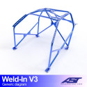 Roll Cage FIAT Panda (Type 141) 3-doors Hatchback 4x4 WELD IN V3