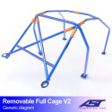 Roll Cage AUDI A3 / S3 (8V) 5-doors Sportback Quattro REMOVABLE FULL CAGE V2