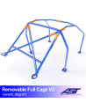 Arco de Seguridad AUDI A4 / S4 (B5) 4-puertas Sedan FWD DESMONTABLE FULL CAGE V2