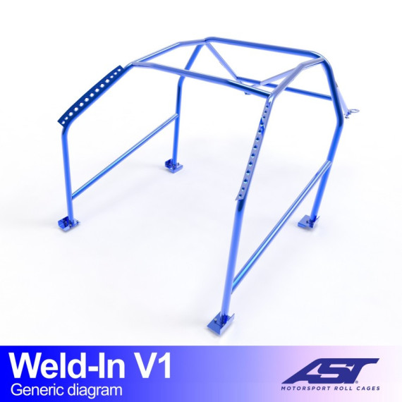 Roll Cage FORD Focus (Mk1) 5-doors Hatchback FWD WELD IN V1