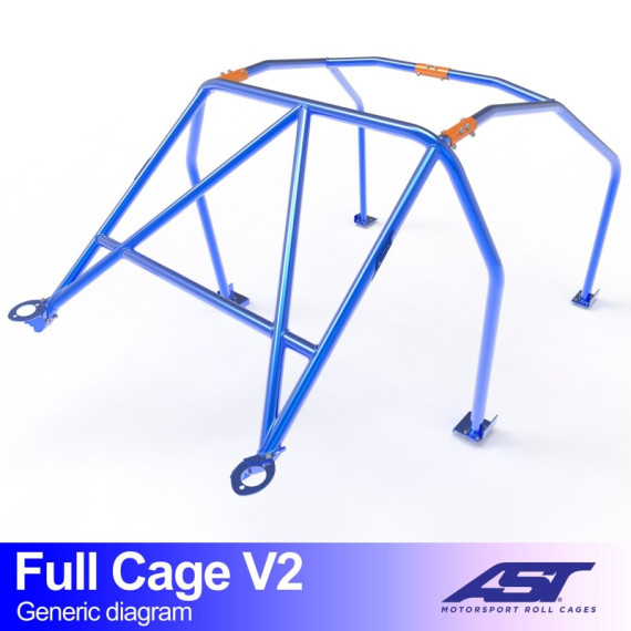 Roll Cage MAZDA RX-7 (FD) 3-doors Coupe FULL CAGE V2