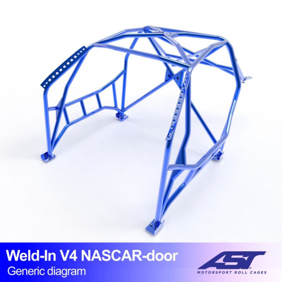 Arceau de Sécurité BMW (E46) 3-Series 3-doors Compact RWD WELD IN V4 NASCAR-door pour drift