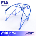 Roll Cage HYUNDAI Accent (Mk2) 3-doors Coupe WELD IN V3