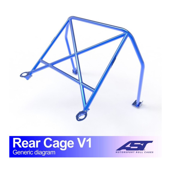 Roll Bar CITROËN AX (Phase 1/2 ) 3-doors Hatchback REAR CAGE V1