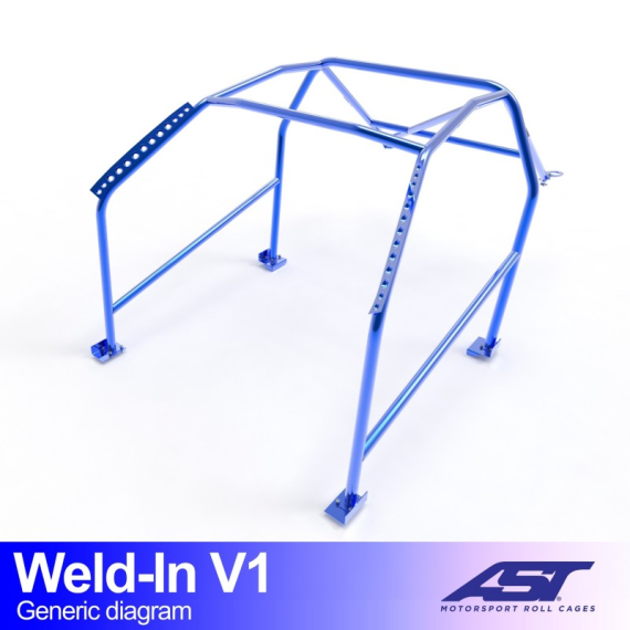 Roll Cage CITROËN AX (Phase 1/2) 5-door Hatchback WELD IN V1