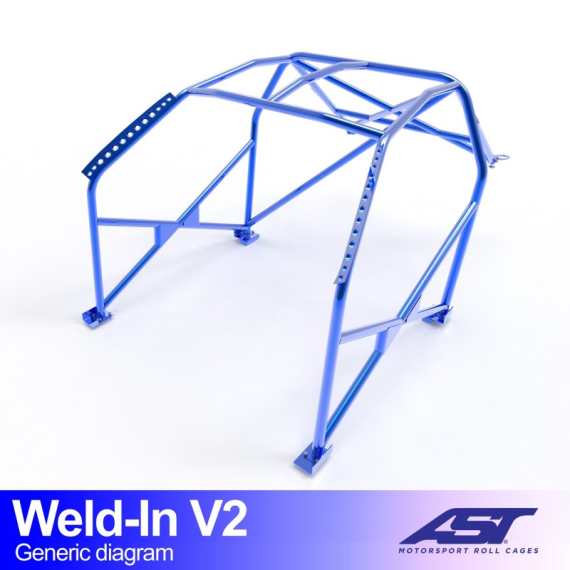 Roll Cage CITROËN Xsara (Phase 1/2 ) 3-doors Hatchback WELD IN V2