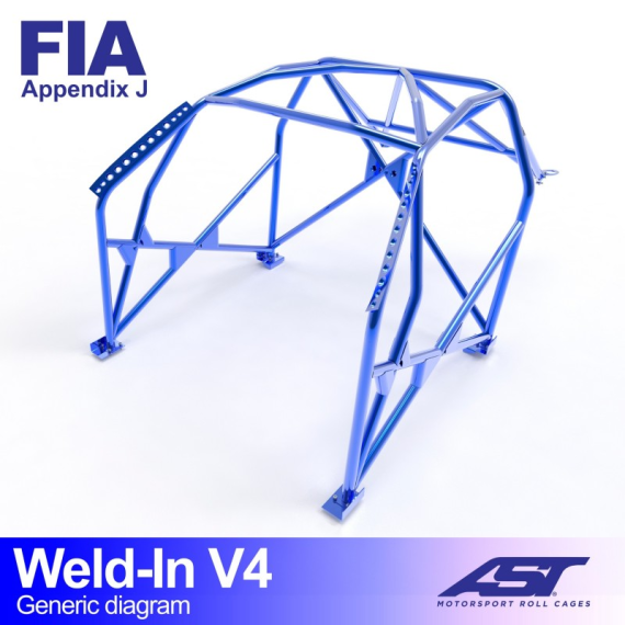 Arco de Seguridad CITROËN AX (Phase 1/2 ) 3-puertas Hatchback SOLDAR V4