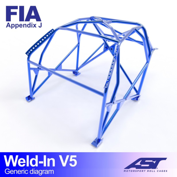 Roll Cage CITROËN ZX 3-doors Hatchback WELD IN V5