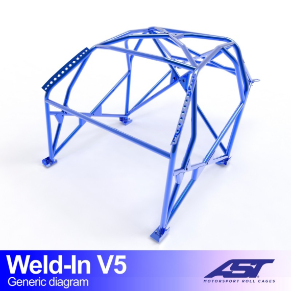 Roll Cage CITROËN AX (Phase 1/2) 5-door Hatchback WELD IN V5