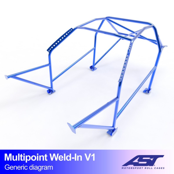 Roll Cage CITROËN Saxo (Phase 1/2) 5-door Hatchback MULTIPOINT WELD IN V1