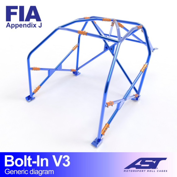 Roll Cage CITROËN ZX 3-doors Hatchback BOLT IN V3