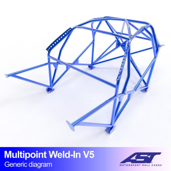 Roll Cage CITROËN Saxo (Phase 1/2) 5-door Hatchback MULTIPOINT WELD IN V5