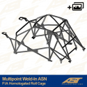 Roll Cage Homologado FIA CITROËN Saxo (Phase 1/2 ) 3-doors Hatchback MULTIPOINT WELD IN ASN