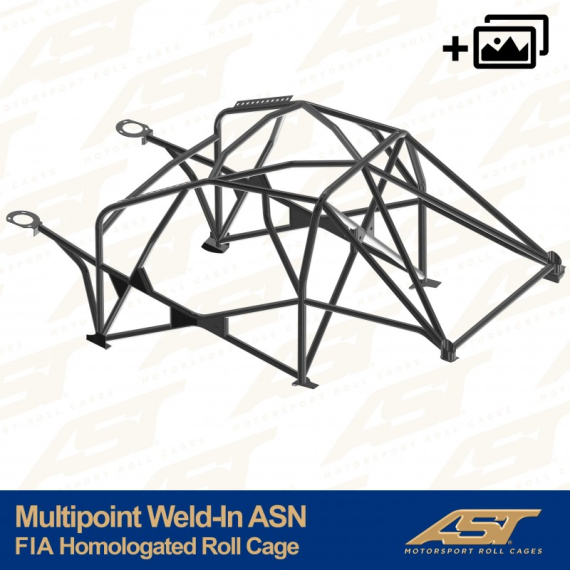 Arco de Seguridad HomologadoFIA RENAULT Clio (Phase 3) 3-puertas Hatchback MULTIPUNTO SOLDAR ASN