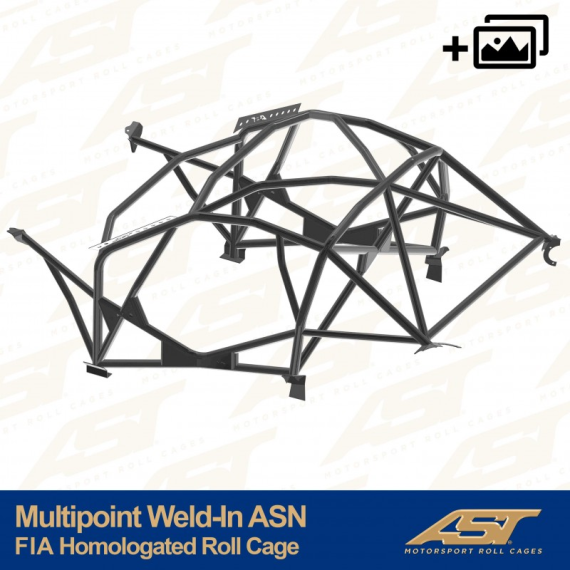 FIA Homologated Roll Cage PORSCHE Boxter (986) 2-door Roadster MULTIPOINT WELD IN ASN