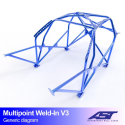 Roll Cage CITROËN AX (Phase 1/2 ) 3-doors Hatchback MULTIPOINT WELD IN V3