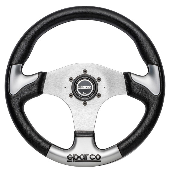 VOLANTE PLANO SPARCO P222 POLIURETANO NEGRO/GRIS